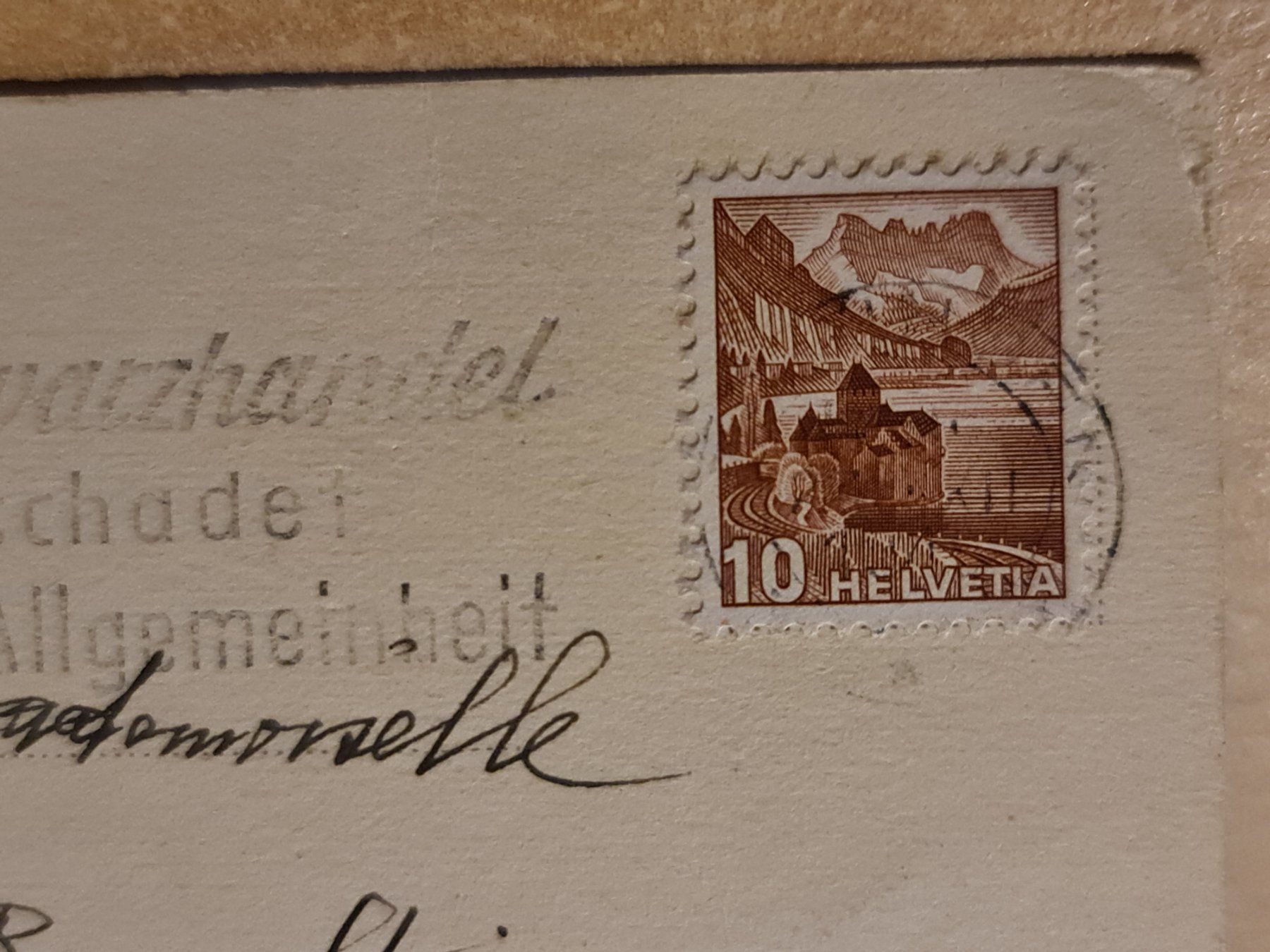 Cartoline postali: Ansichtskarte Gandria mit San Salvatore Tessin – Usato da Dintikon venduto da Vexi 1