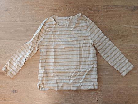 Sezane Ringelshirt Gold Ecru, Gr. M