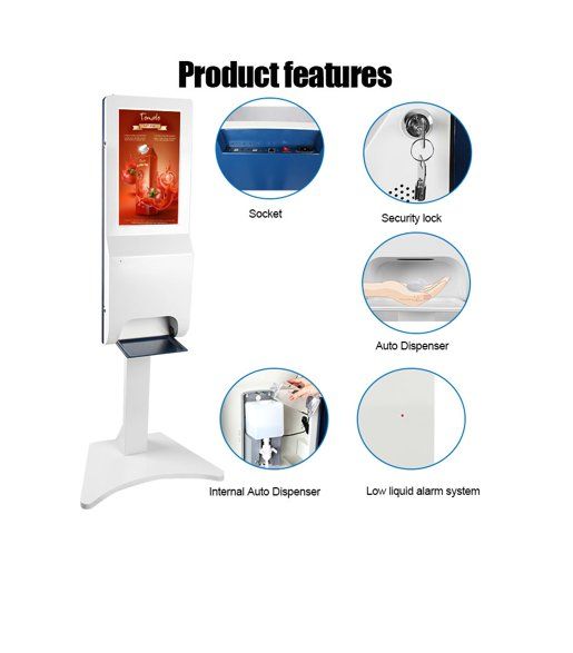 Altro per la cura del corpo: Automatischer Handdesinfektionsmittel-Display-Bodenständer – Nuovo e nell'imballaggio originale da Dottikon venduto da GBa74 3