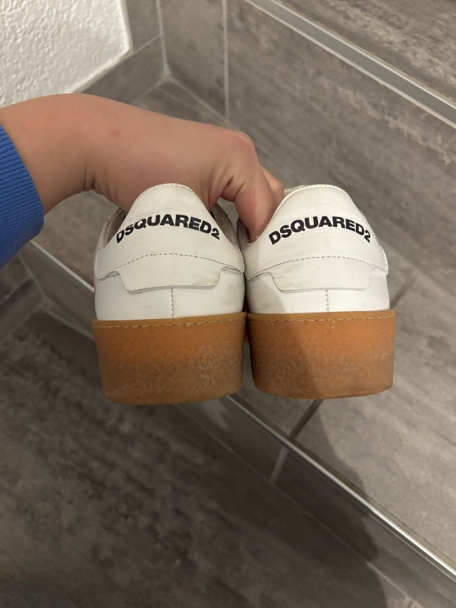Dsquared2 Scarpe da donna: Dsquared2 Sneaker weiss/neonpink – Usato da Hilterfingen venduto da lavendu 1