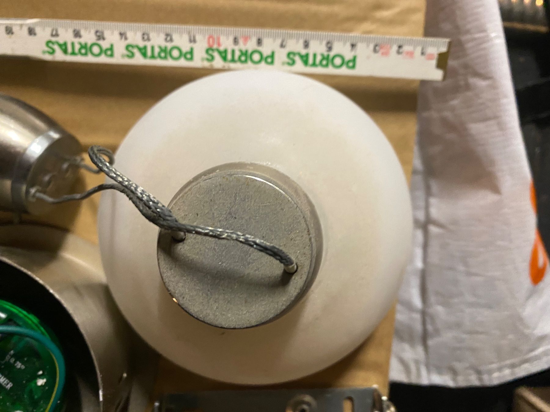 Lampadari & plafoniere: wunderschöne zierliche Deckenlampe weisses Glas – Usato da Abtwil SG venduto da steph61 1