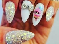 Unghie finte: Nail Nageldesign Glitzer Rosa Nägel Fish Scale Sequins Glitt – Nuovo e nell'imballaggio originale da Hüttwilen venduto da pinti55 2