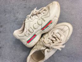 Gucci Rhyton Sneaker weiss, Leder, Grösse 37, gebraucht