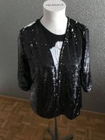 Pailettenbolero schwarz, Grösse XL