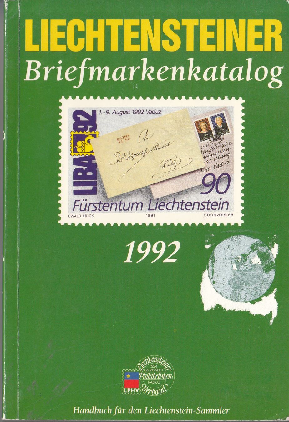 Tutti i francobolli: Liechtensteiner Briefmarkenkatalog 1992 – Usato da Bürglen TG venduto da StampGraf