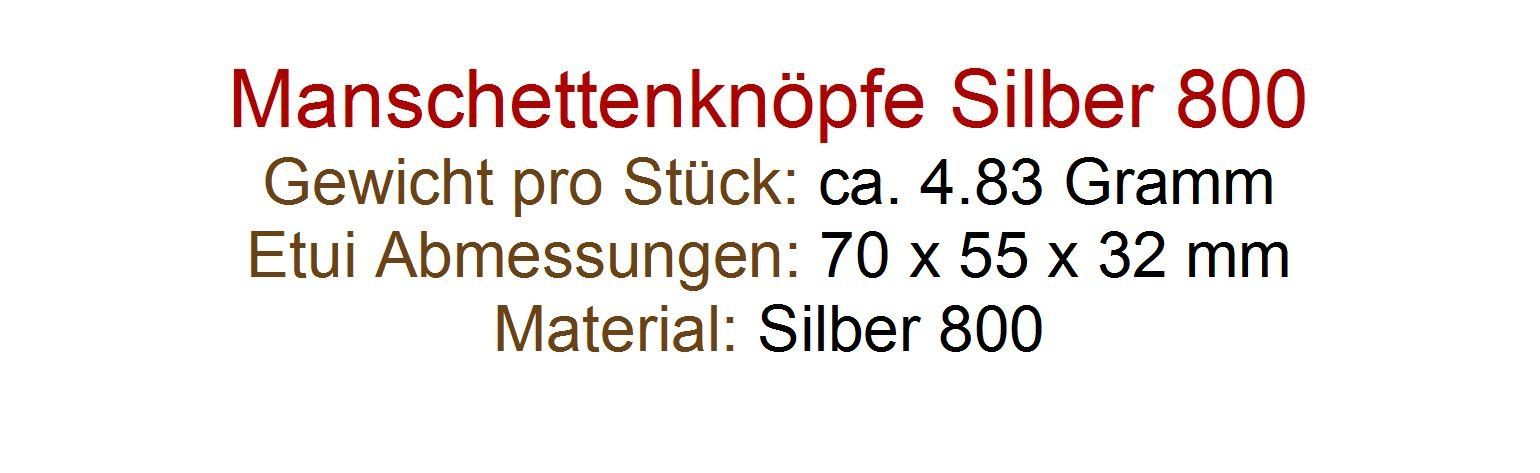 Gemelli: Manschettenknöpfe VINTAGE, Silber 800 – Usato da Flamatt venduto da samowarow 6