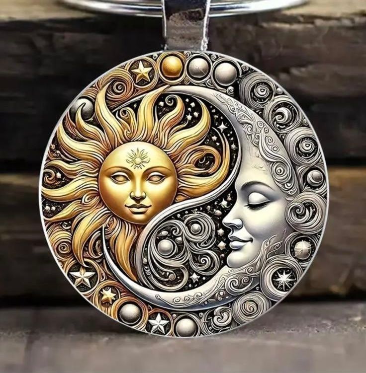 Portachiavi: Schlüsselanhänger Ying Yang Sonne & Mond – Nuovo e nell'imballaggio originale da Teufenthal AG venduto da MeineSchatztruhe