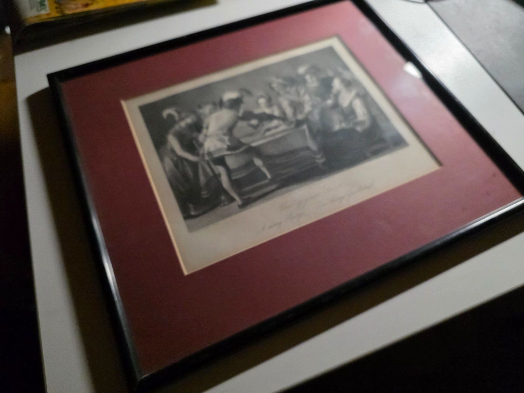 Stiche: Stich - G. Honthorst - Brennhäuser - Eine lustige Ges. – Gebraucht aus Walterswil BE von Lonitti 9