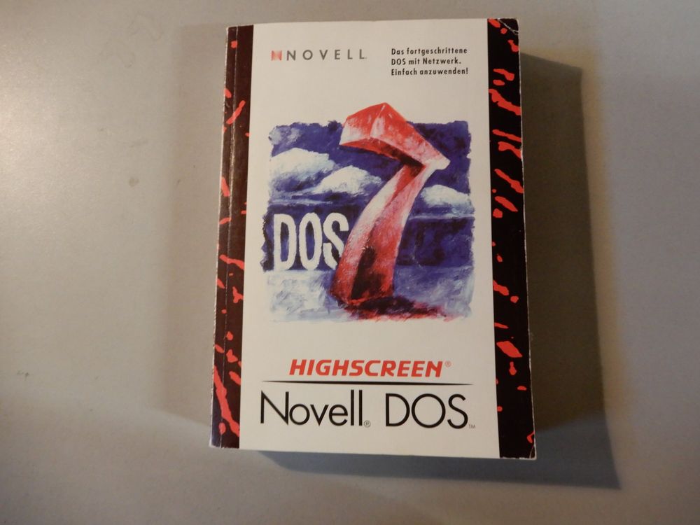 Novell DOS 7 Handbuch, Highscreen, Rarität 1993 (Gebraucht) in Erstfeld ...