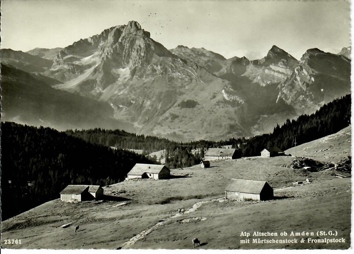 Cartoline postali: Alp Altschen ob Amden – Usato da Hochdorf venduto da Ziegel-16