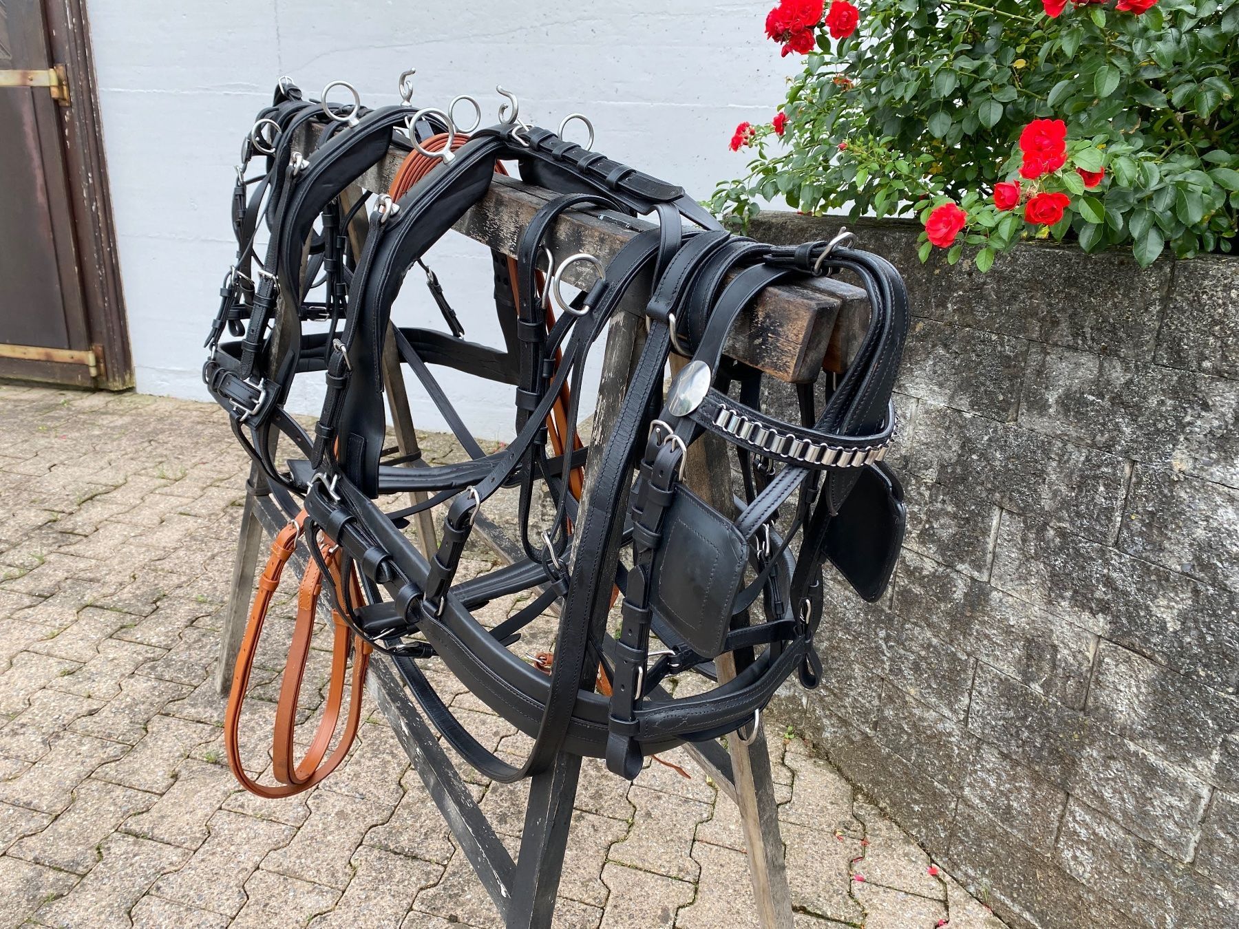 Kutschen: 1 Paar schöne zweispännige Ponygeschirre – Gebraucht aus Feldbach von Fea1 3
