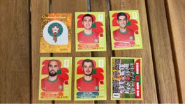 Panini Fussballkarten Marokko Konvolut verschiedene Spieler