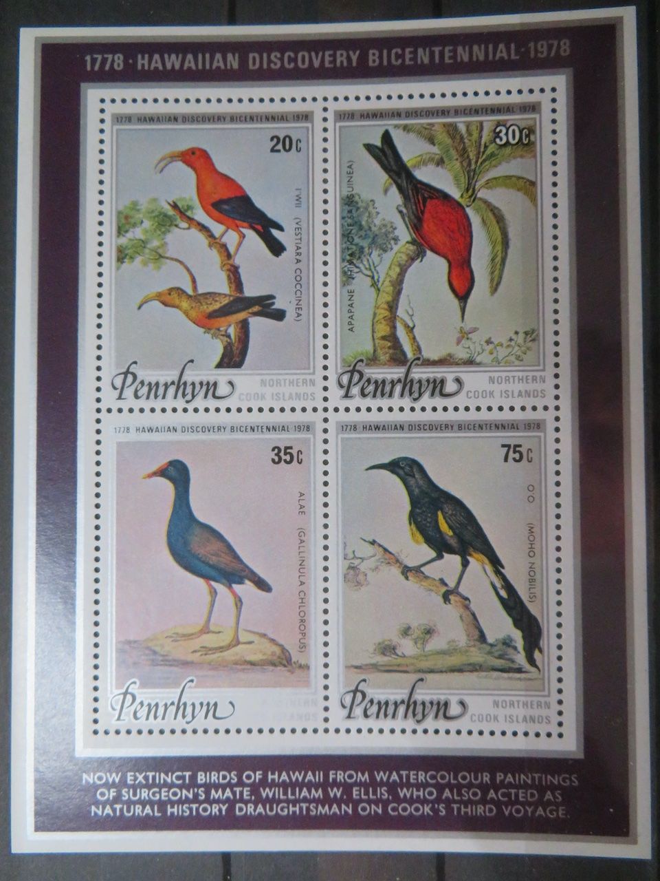 Alle Briefmarken: Vögel Penrhyn Block 5** – Neu (gemäss Beschreibung) aus Spreitenbach von heitersberg54