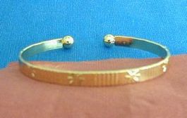 ARMSPANGE, Nr. 2-4, golden, Stahl, NEU und ungetragen