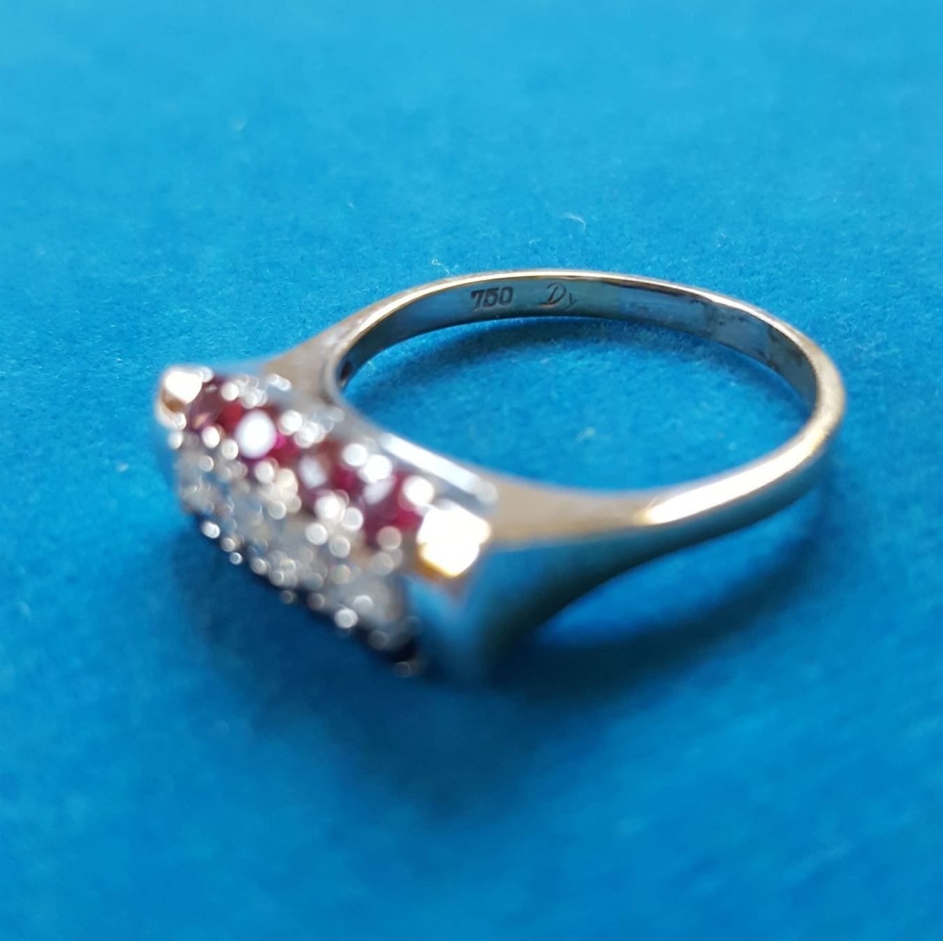 Anelli: 750 Gold Ring Brillanten/Rubine/Saphire – Usato da Wald ZH venduto da Aniade 5