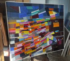 DÄNIKER - Acryl/Collage auf Leinwand, 170.- anstelle 4200.-