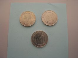 3 Migros Jetons  Antik  /( 87)