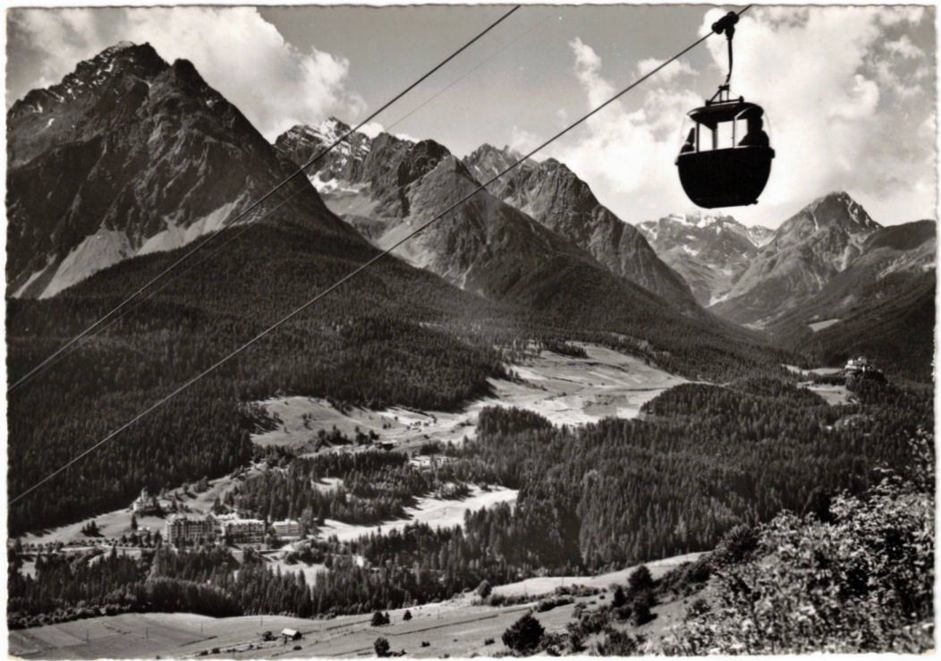 Cartoline postali: Scuol - Gondelbahn Motta Naluns – Usato da Binningen venduto da Mountainrider