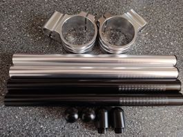 Lenkerstummel Set 50 oder 55mm Yamaha,Aprilia,Honda,Bmw etc