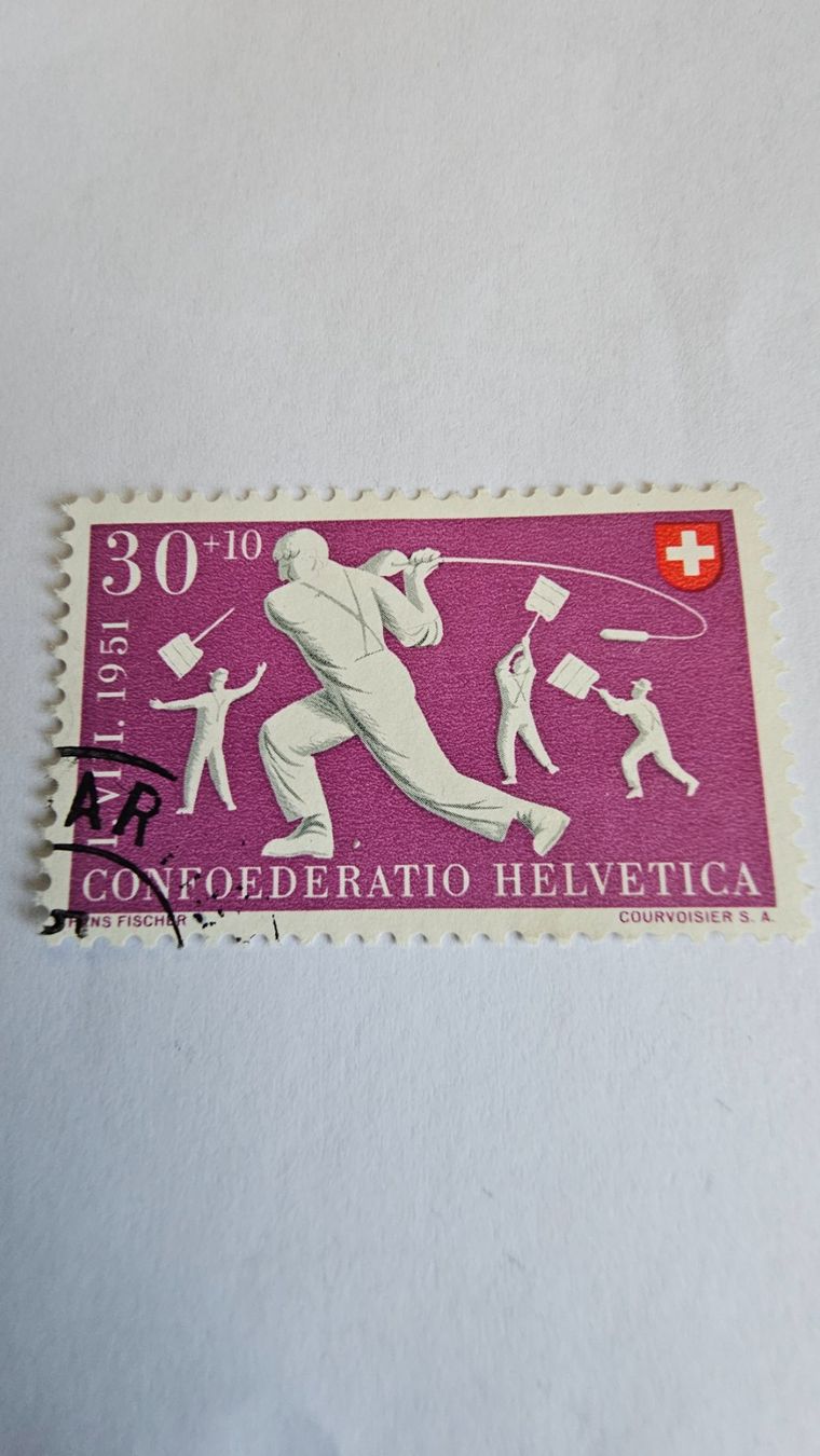 Tutti i francobolli: 1951 Pro Patria 30+10 oblitéré – Usato da Zug venduto da alt_9p2z