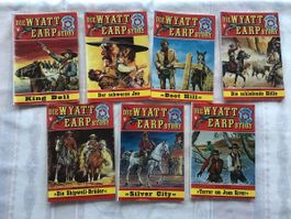 7x Die Wyatt Earp Story - Western Heftromane Set