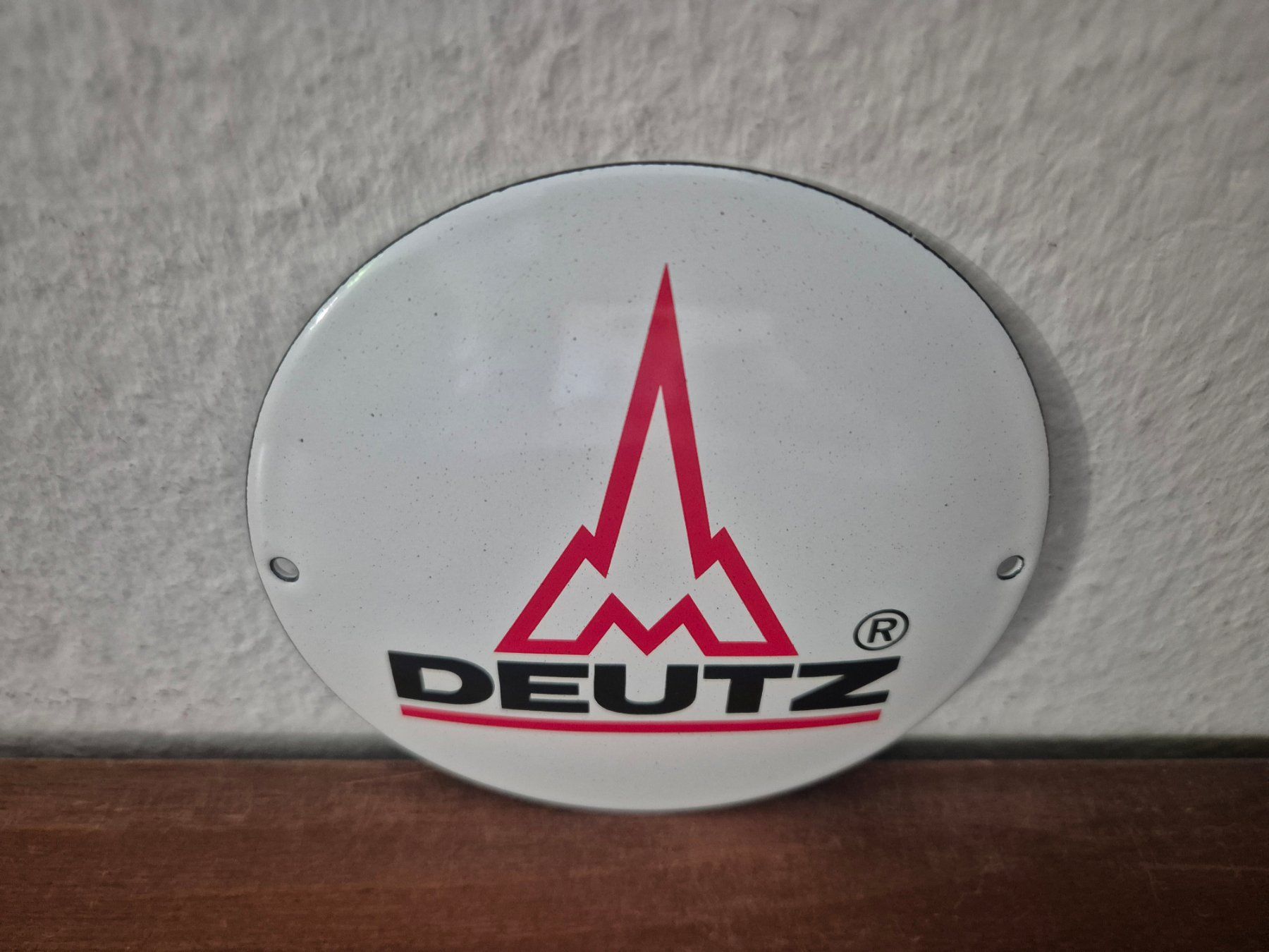 Insegne: Emailschild Deutz Traktor Werkstatt Service Emaille Schild – Nuovo (secondo la descrizione) da Schaffhausen venduto da pfanis09 2