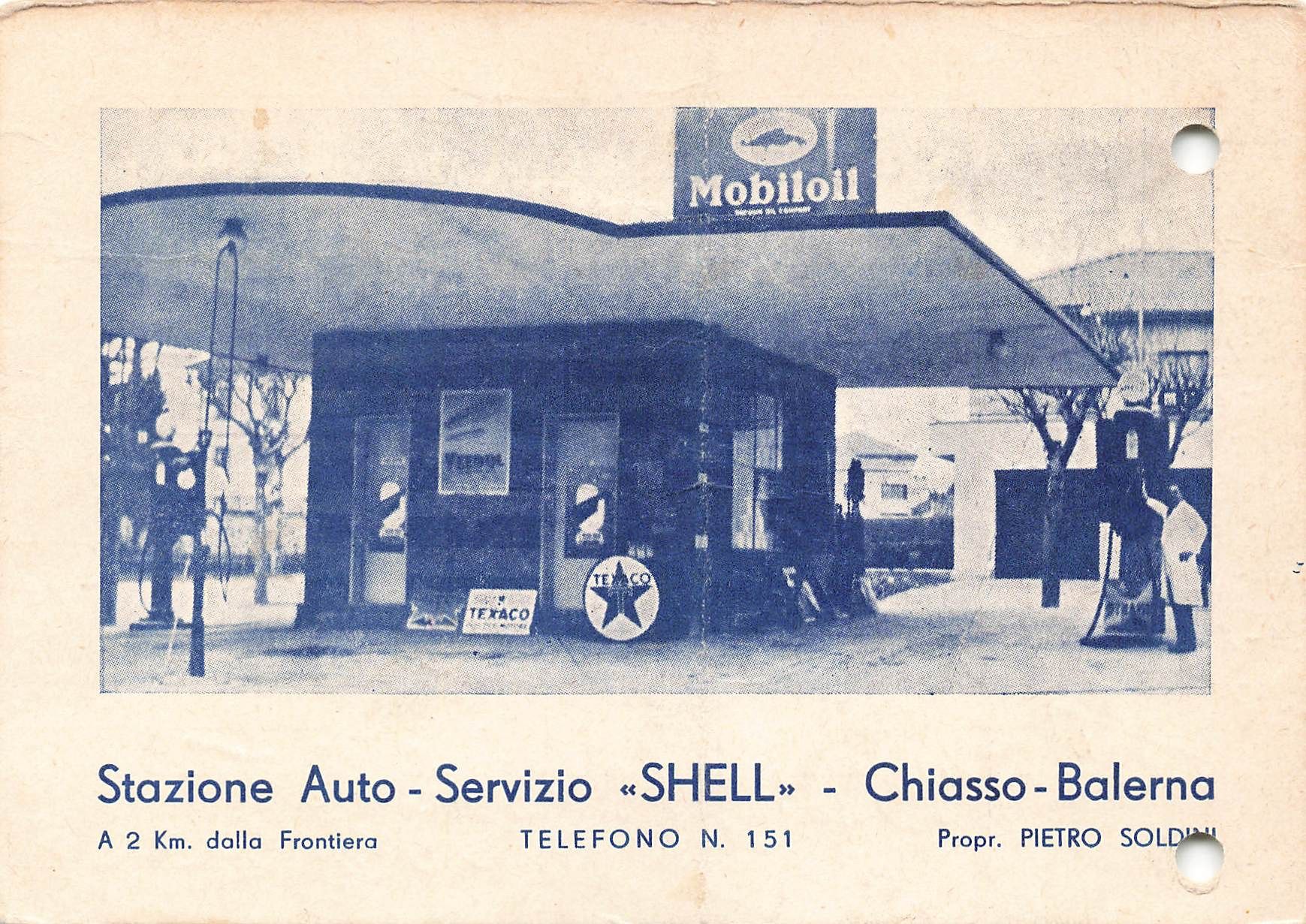 Ansichtskarten: Chiasso TI Stazione Auto Shell Chiasso Balerna – Gebraucht aus Biasca von Blenio71