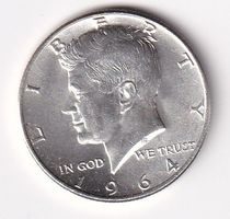 USA Kennedy Half Dollar 1964ss-vorz