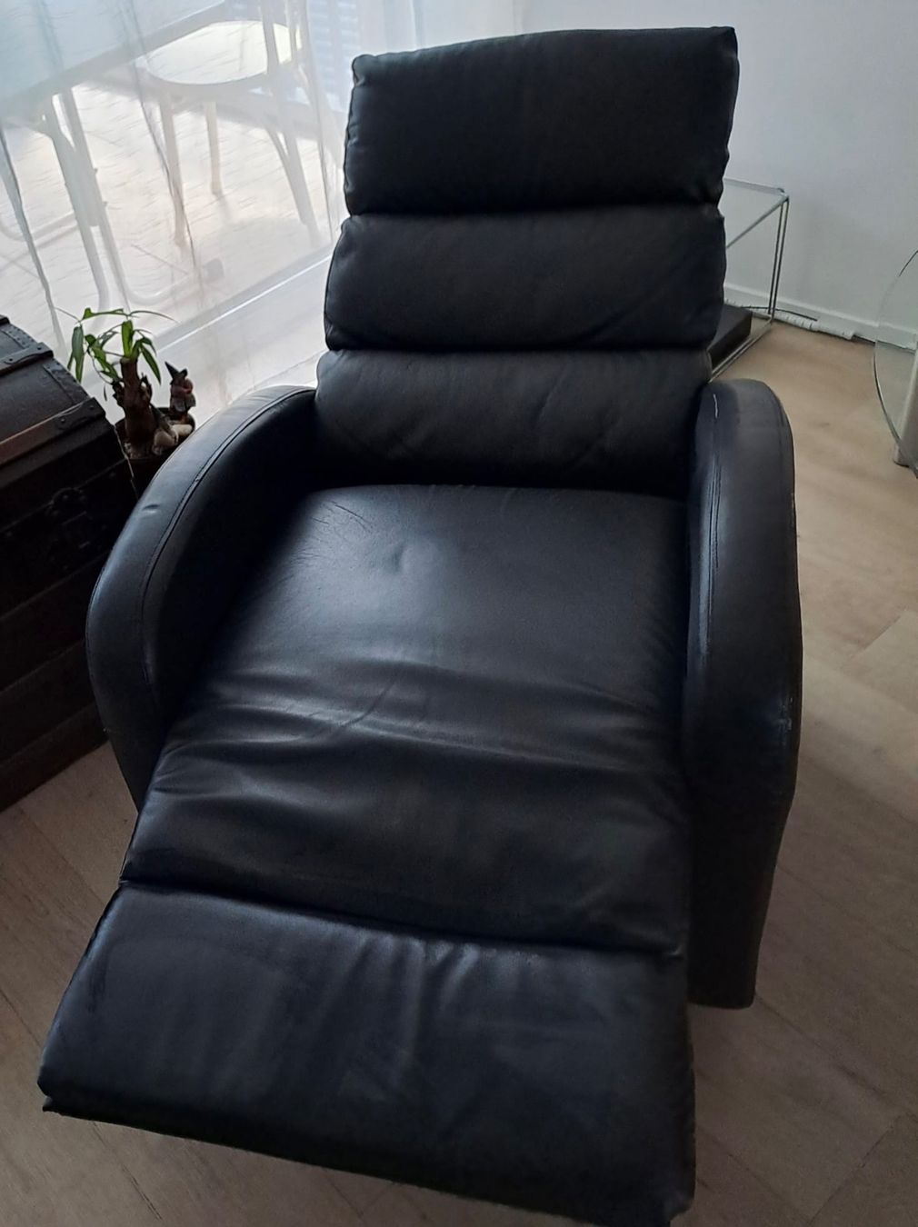 Fauteuils: elektrischer Lounge Sessel schwarz Leder – D'occasion à Liestal par valentinebreath 1