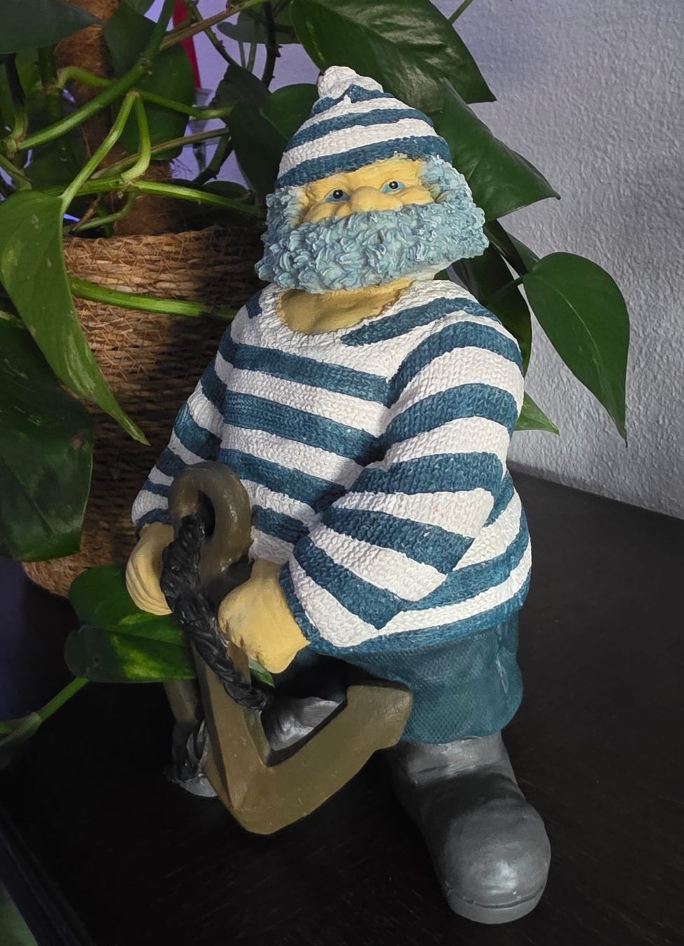 Statuette: Dekofigur Seemann mit Anker, maritim, ca. 25cm hoch – Usato da Rheinsulz venduto da Dred 1