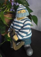 Dekofigur Seemann mit Anker, maritim, ca. 25cm hoch