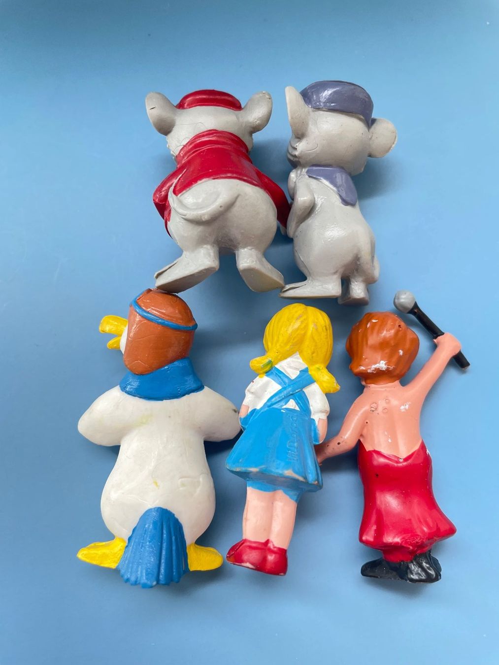 Disney Statuette: 5x Bernhard & Bianca - Mäusepolizei 70er Disney Comic Figur – Usato da Gossau SG venduto da entwederoder 4