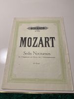 Mozart - Sechs Nocturnos - Noten für Gesang
