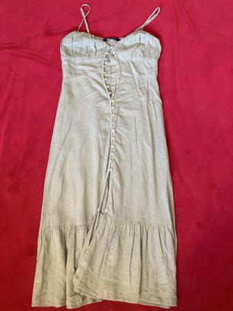 ZARA Sommerkleid lang Grösse M hellgrün neuwertig