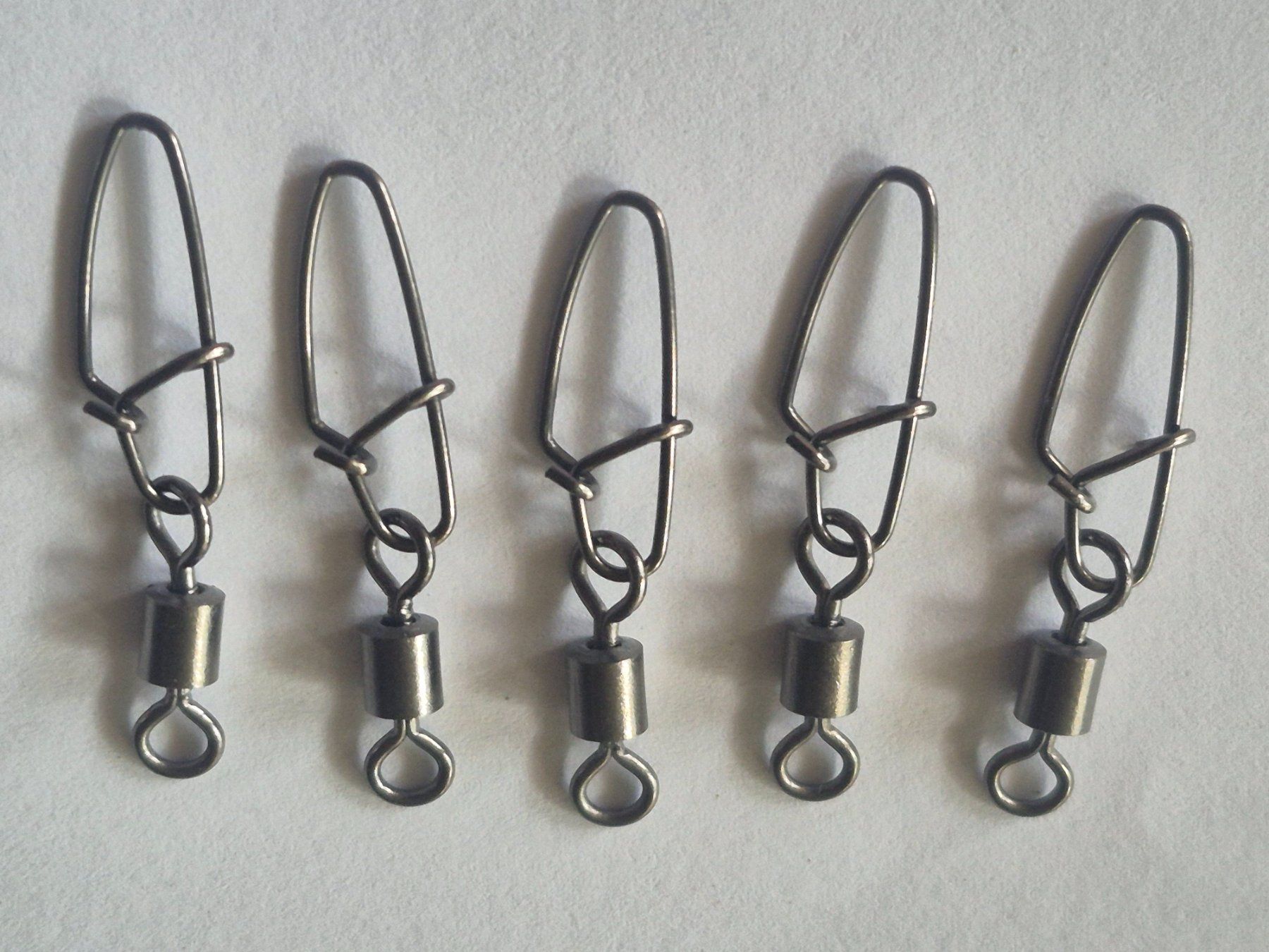 Esche: 5x Easy Lock Snap  Karabiner Wirbel – Nuovo e nell'imballaggio originale da Bigenthal venduto da FSB1