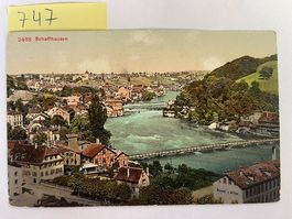 alte Ansichtskarte Schaffhausen Rhein Ansicht