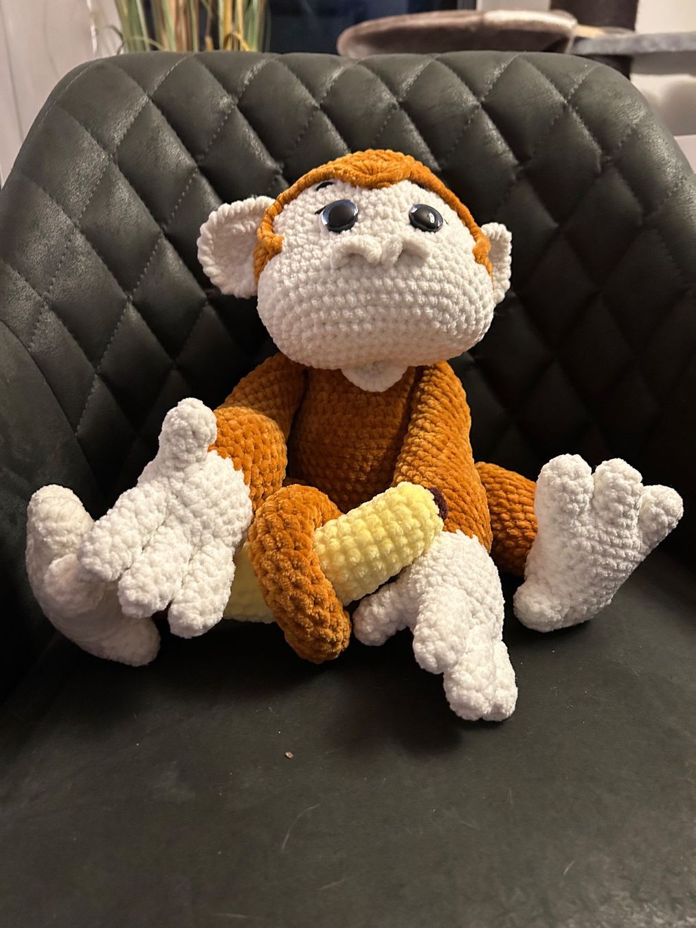 Statuette: Amigurumi Häkel Affe – Nuovo e nell'imballaggio originale da Baldingen venduto da Ginadasy 2