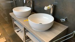 Vitra Outline – Lavabos à poser en céramique sans trop-plein