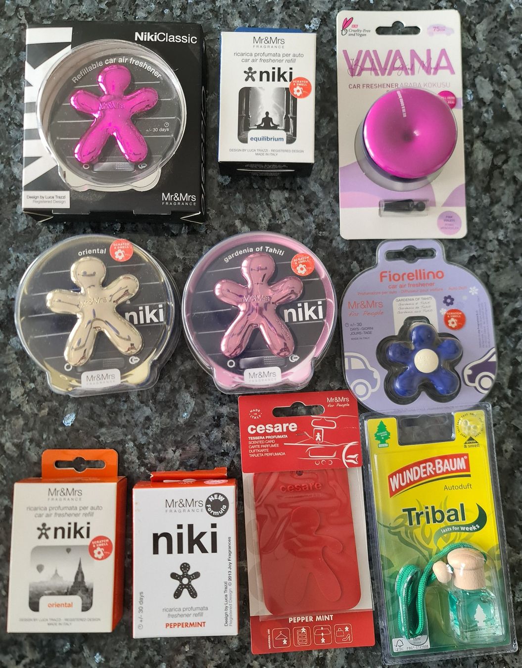 Deodoranti per ambiente: 10 stück Neu Auto Duft Lufterfrischer Mr&Mrs Wunderbaum – Nuovo e nell'imballaggio originale da Uerkheim venduto da Kaufoption