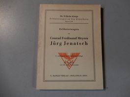 Dr. Wilhelm Königgss, Erläuterungen, Jürg Jenatsch Buch