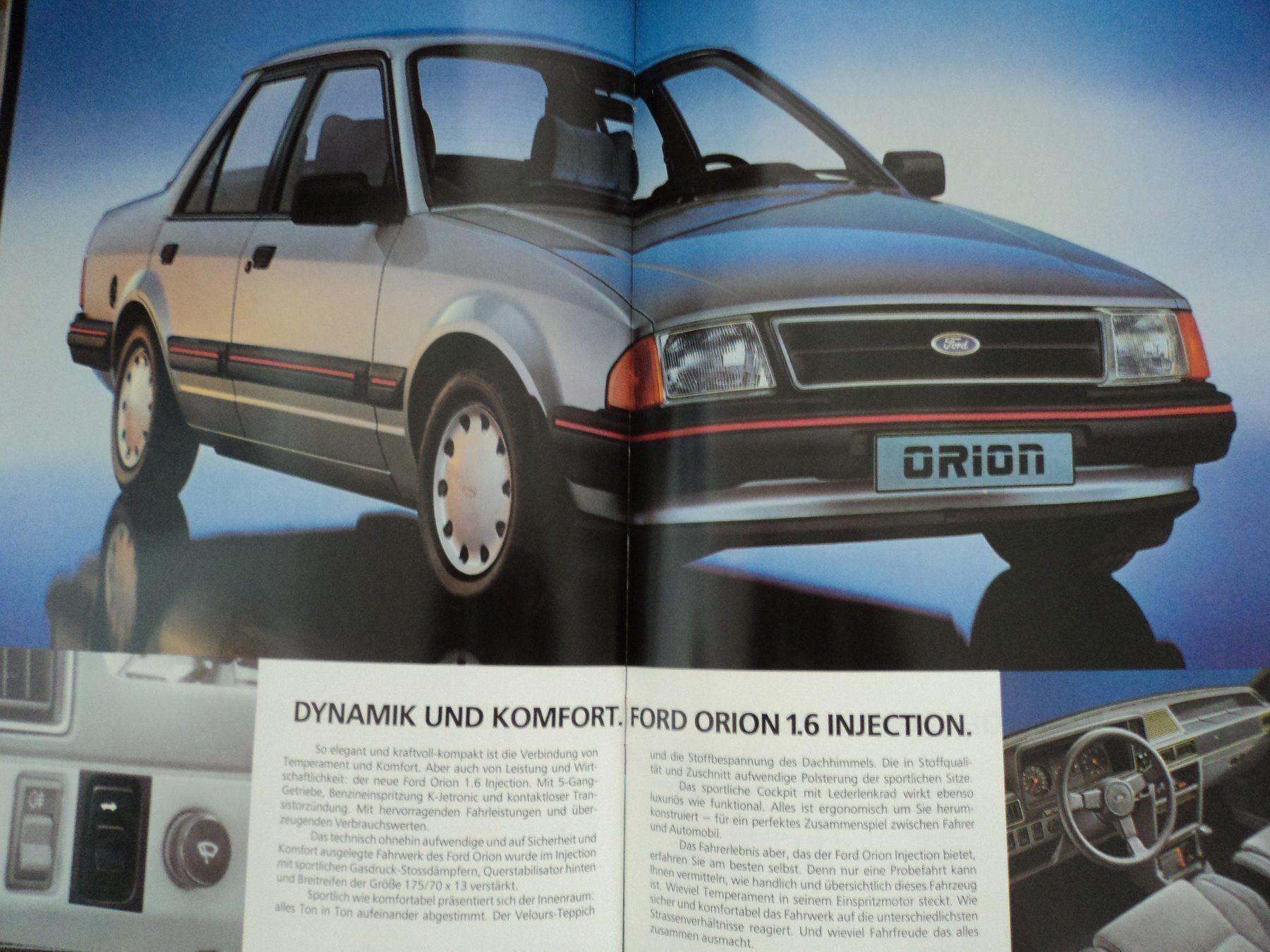 Ford Documents: Prospekt und Preisliste Ford Orion 1983 – D'occasion à Schwarzenburg par modelCARama