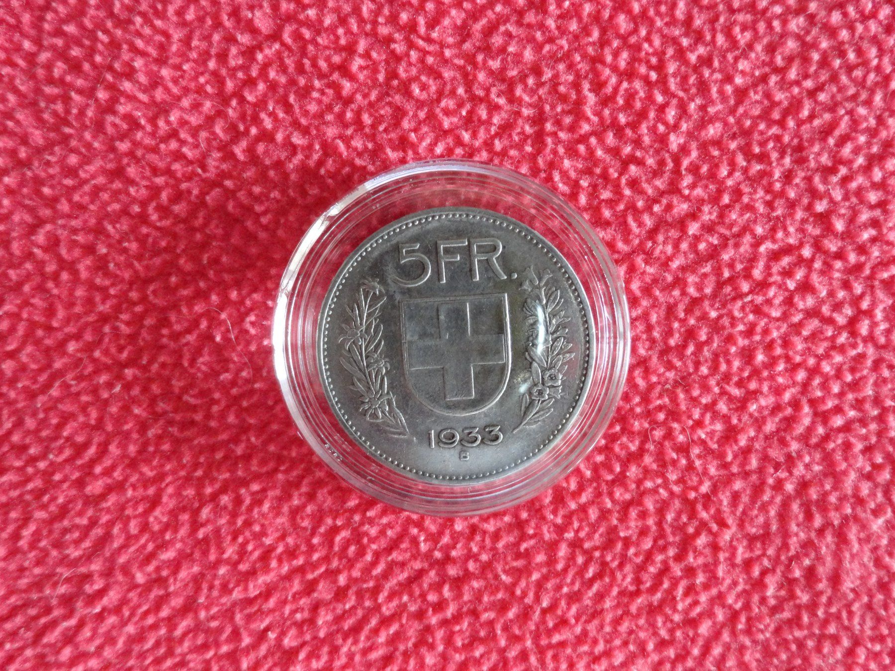 Alle Münzen: 5 Franken 1933 - Silber – Gebraucht aus Gerlafingen von Shiva_74