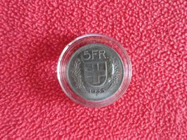 5 Franken 1933 - Silber
