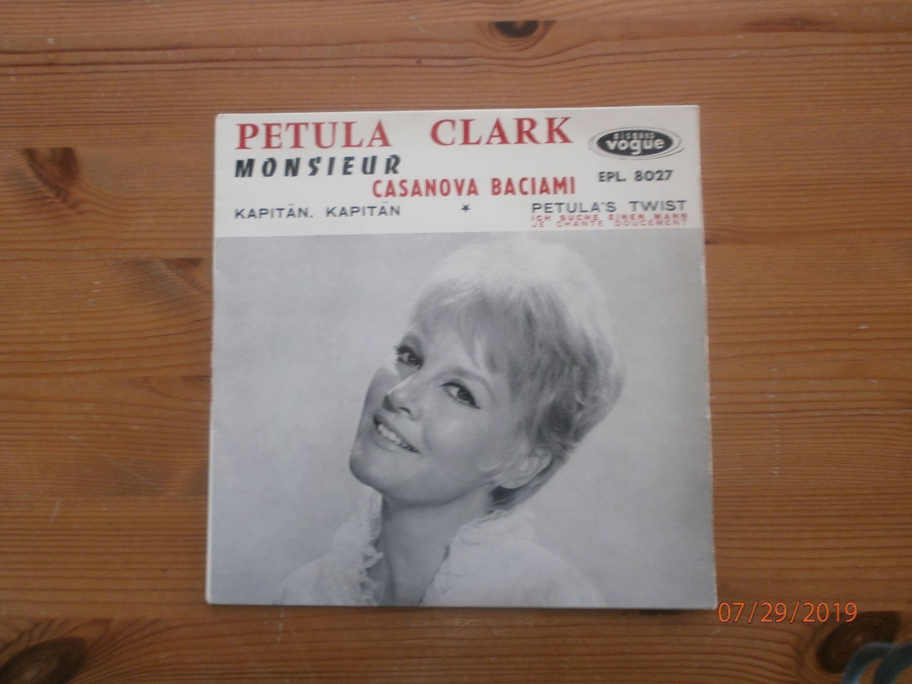 Libri: Petula Clark "Monsieur" EP 1962 – Usato da Sempach venduto da Allmusic