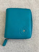Porte feuille Chanel turquoise
