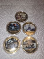 Lots de 5 Pièces commémoratives Pearl Harbor