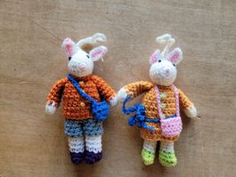 Süsses Hasenpärchen von Unica Fair Trade, Osterhasen, Hasen