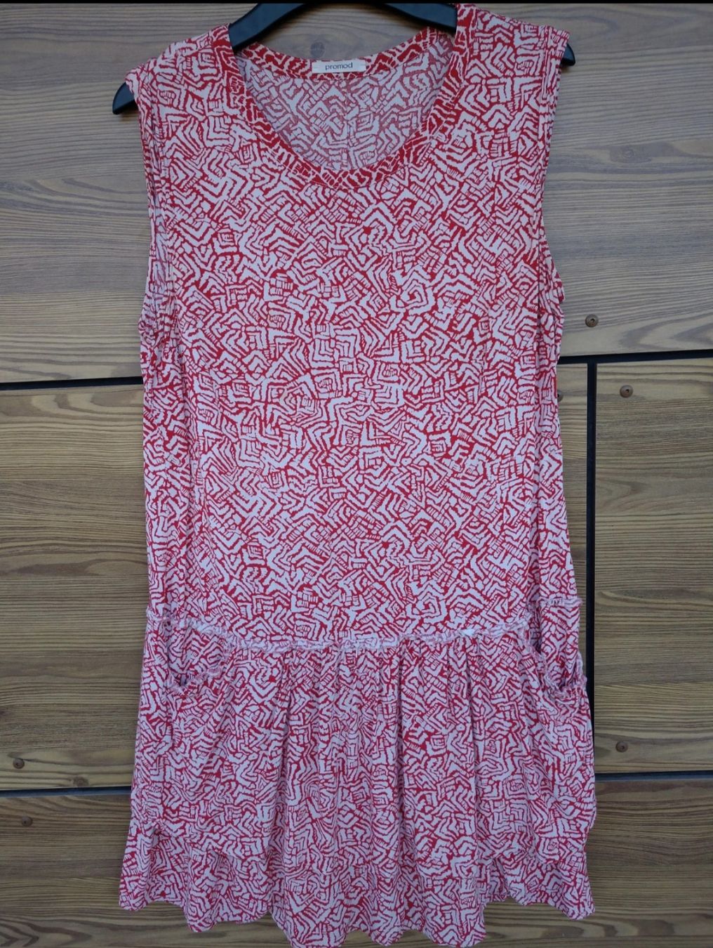 Promod Vestiti: Robe Promod sans manches rouge et blanc 40 – Usato da Genève venduto da Brachiopode 7