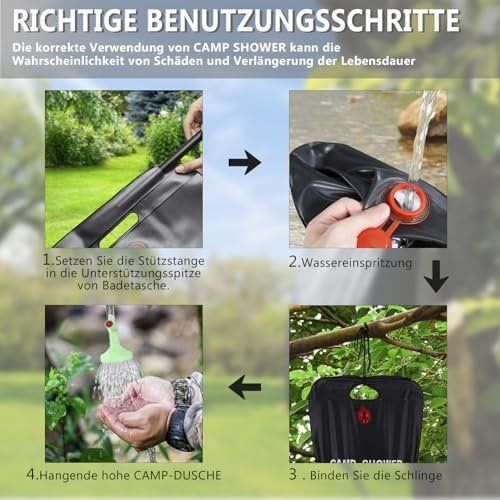Duschen: 20L Campingdusche Mobile Camping Dusche Solardusche Outdoor – Neu und originalverpackt aus Hundwil von Stallone6 5