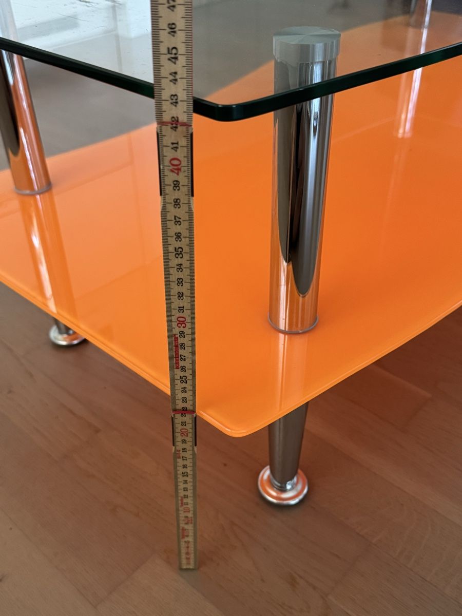 Tische: Couchtisch Glas orange 110x53x43 cm – Gebraucht aus Zufikon von thanasak 3